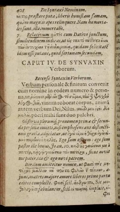 Caput IV. De Syntaxin Verborum