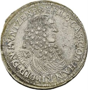 Gulden des Grafen Friedrich Casimir von Hanau-Lichtenberg, um 1669