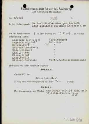 Stiefenhofer, Karl, Dr.