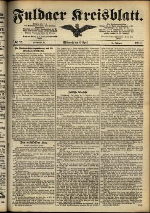 Ausgabe vom Mittwoch, den 06. April 1910.