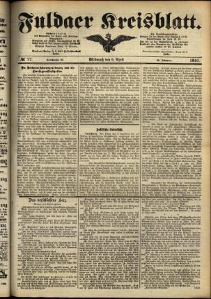 Ausgabe vom Mittwoch, den 06. April 1910.