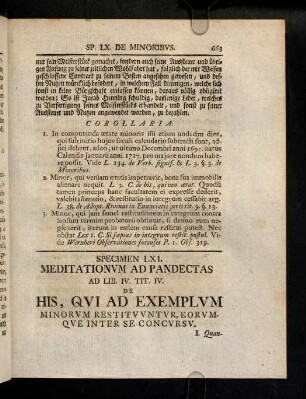 663-672, 61. De His, qui ad exemplum minorum ...