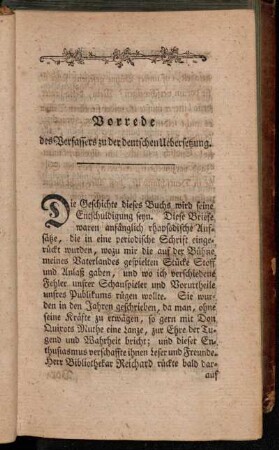 Vorrede des Verfassers zu der deutschen Uebersetzung