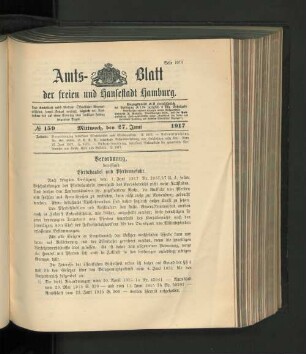 No. 159, 27. Juni 1917