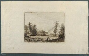 Das Wehr hinter der Buschmühle mit Blick auf die Königsmühle im Plauenschen Grund