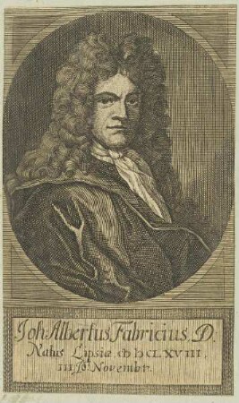 Bildnis des Joh. Albertus Fabricius