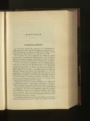 Considération générales.