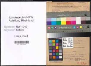 Entnazifizierung Paul Haas , geb. 03.01.1899 (Kaufmann)