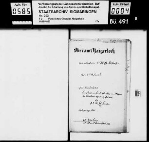 Heiratskonsens für Lorenz Riegel, Gottfried Riegel, Matthias Riegel und Rupert Riegel von Imnau