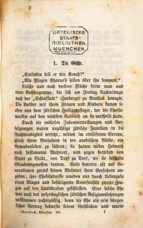 Berthold Auerbach's gesammelte Schriften, 12. Dichter und Kaufmann ; 1