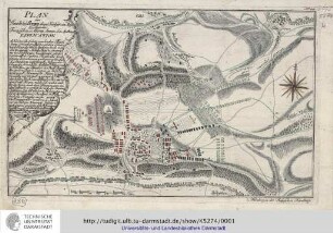Plan der Bataille bey Bergen zwischen den Französischen u. Alliirten Armeen d[en] 13. Ap[ril] A[nn]o 1759. Nürnberg: Raspe, 1759.