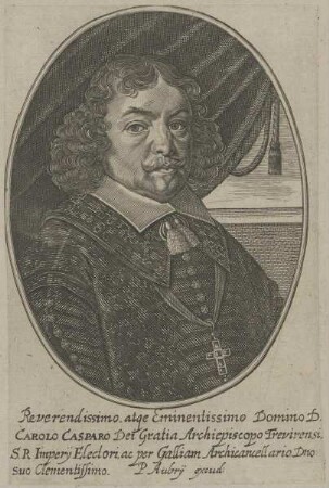 Bildnis von Carolus Casparus, Erzbischof von Trier