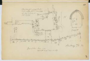 Rathaus, Amberg: Grundriss, Details (aus: Skizzen- und Fotoalbum 15)