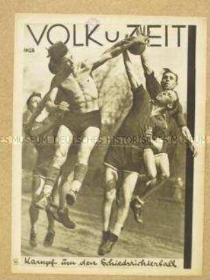 Sozialdemokratische Wochenzeitschrift "Volk und Zeit" u.a. über den Arbeitersport