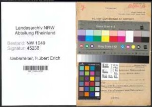 Entnazifizierung Hubert Erich Ueberreiter , geb. 30.10.1911 (Baumeister)