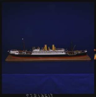 Vollmodell des Dampfschiffes "Blücher", 1902 (Sonderausstellung "Aufgetaucht", 1996)