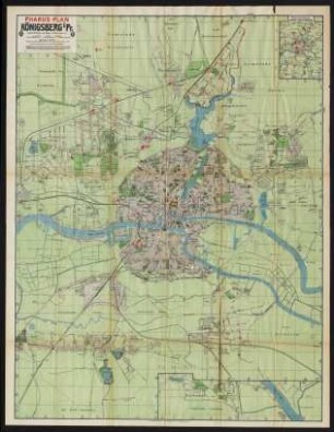 Pharus-Plan Königsberg i. Pr.