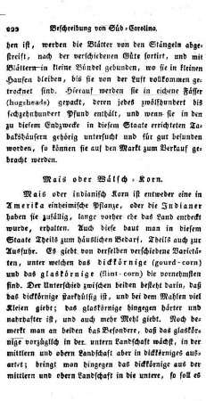 Mais oder Wälschkorn.