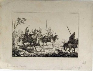 Baschkiren in Weimar, Blatt 23 aus der Folge "Kriegsszenen in Sachsen"