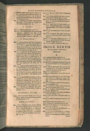 INDEX RERUM In hoc primo tomo contentarum