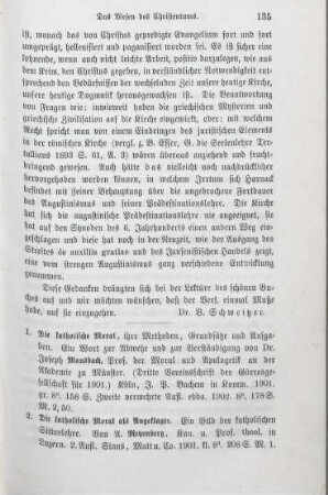 135-139 [Rezension] Mausbach, Joseph, Die katholische Moral, ihre Methoden, Grundsätze und Aufgaben