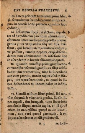 Compendium sive medulla Tractatus de haereditatibus, quae ab intestato deferuntur