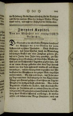 [§. I. Die Göttlichkeit des Christenthums beruhet auf diesem Grunde]