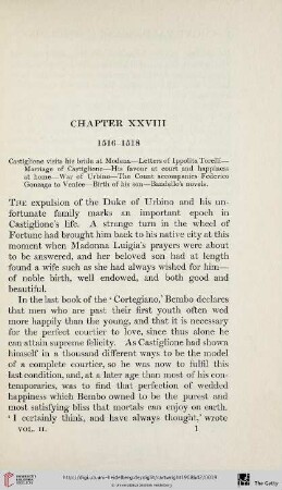 Chapter XXVIII: 1516-1518
