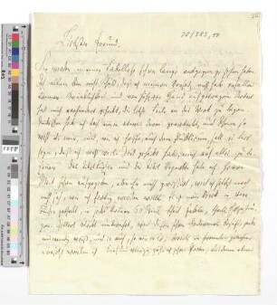 Brief an [Buchhändler Reich]