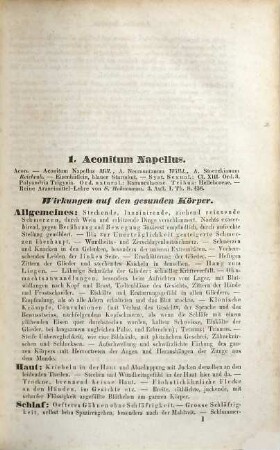 Handbuch der homöopathischen Arzneimittellehre. 1, Aconitum - Kreosot