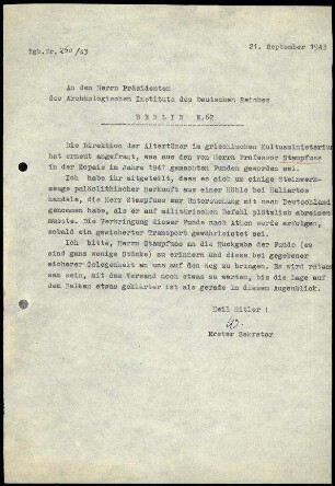 W. Wrede an M. Schede