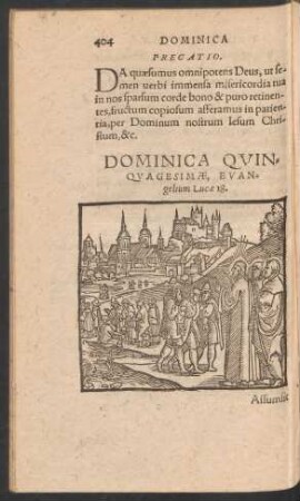 Dominica Quinquagesimae ...