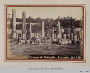 Album mit Veduten Neapels : Tempel des Jupiter Serapis von Pozzuoli