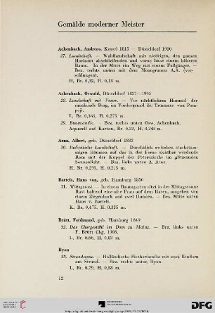 Gemälde moderner Meister (Nr. 27-117)