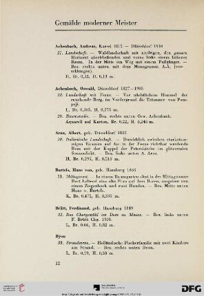 Gemälde moderner Meister (Nr. 27-117)