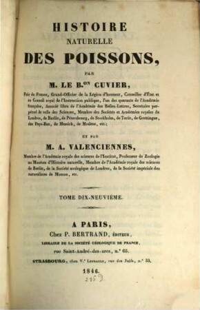 Histoire naturelle des poissons, 19