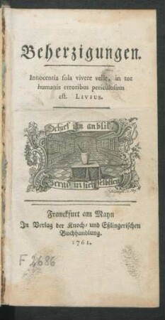 Beherzigungen