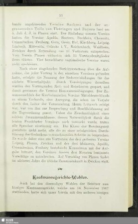 Kaufmannsgerichts-Wahlen