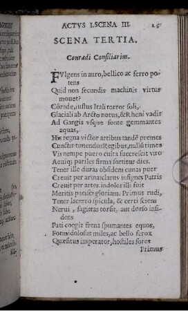 Scena Tertia. Conradi Consiliarius