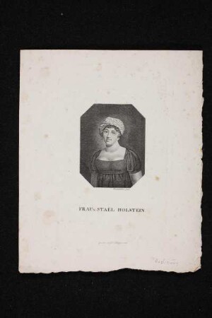 Bildnis der Frau v. Stael Holstein