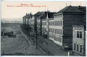 Kamenz. Kaserne d. 1. Bat. 13. K.S. Infant. - Regiment No. 178