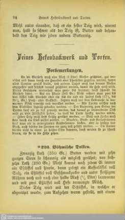 Feines Hefenbackwerk und Torten