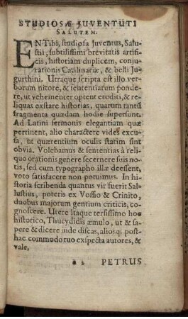Studiosae Iuventuti Salutem