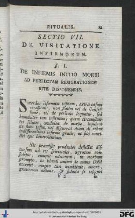 Sectio VII.