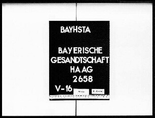 Bayerische Subsidienforderungen an die Generalstaaten