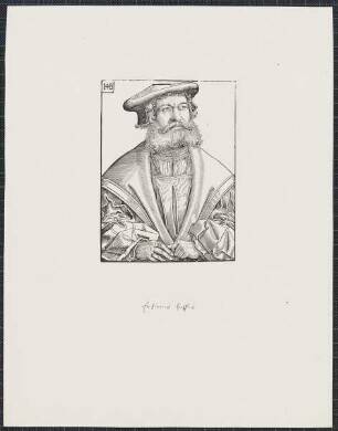 Icones Professorum Marpurgensium — Bildnis des Helius Eobanus Hessus (1488-1540)
