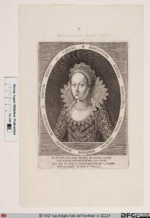 Bildnis Sophia Margaretha, Markgräfin von Brandenburg-Ansbach, geb. Gräfin zu Solms-Laubach