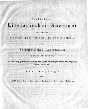 1806: Leipziger Literaturzeitung