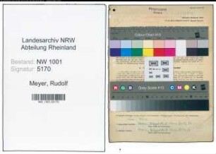 Entnazifizierung Rudolf Meyer, geb. 24.10.1905 (Finanzangest.)
