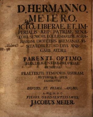 Diss. philol. de suffitu